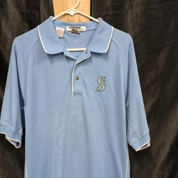 Classic Blue Seattle Marinerd Polo Shirt with Timeless Style - Picture 9 of 10